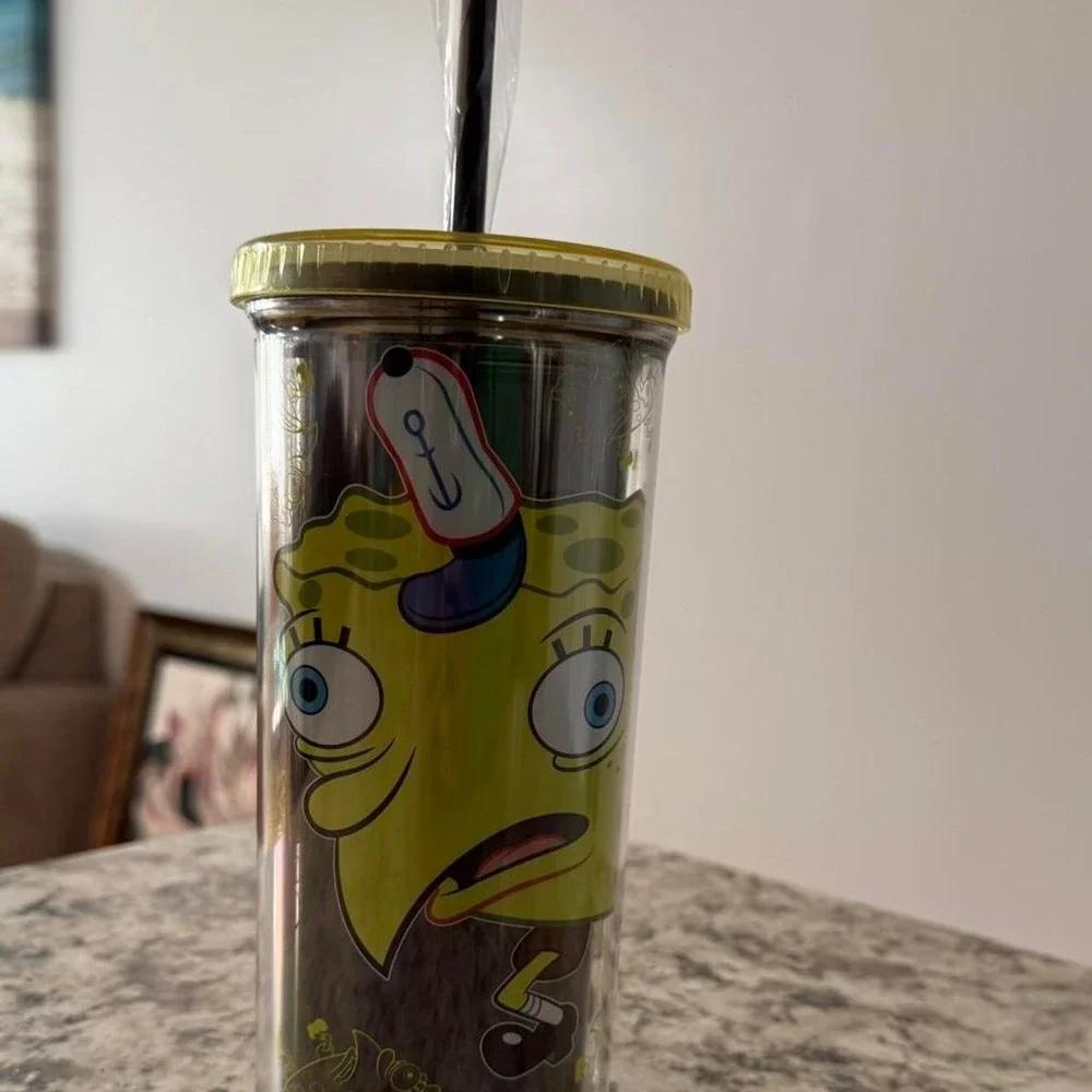 SpongeBob tumblers with straw -‎ New